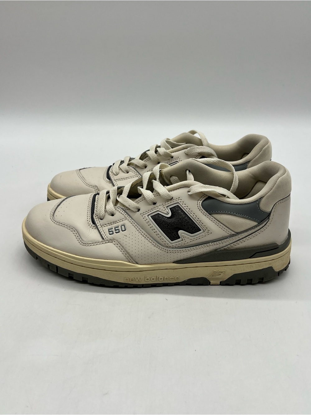 New Balance 550 Men’s Sz 10 Aime Leon Dore Gray Leather Lace Up Sneaker BB550ALE